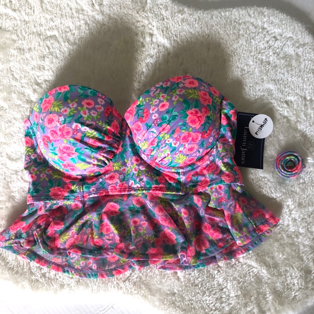 Lauren James • Hyacinth Push-Up Tankini Top